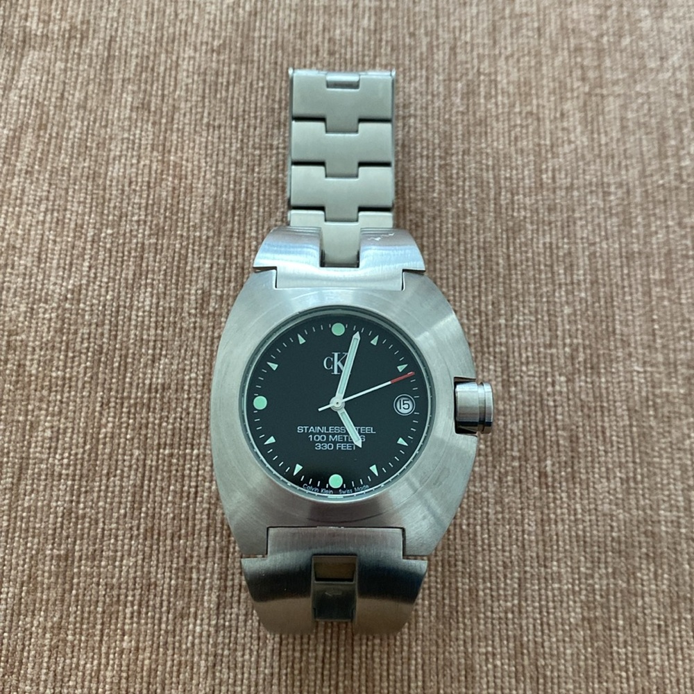 Copy - Unisex - Calvin Klein Stainless Watch with Black Dial